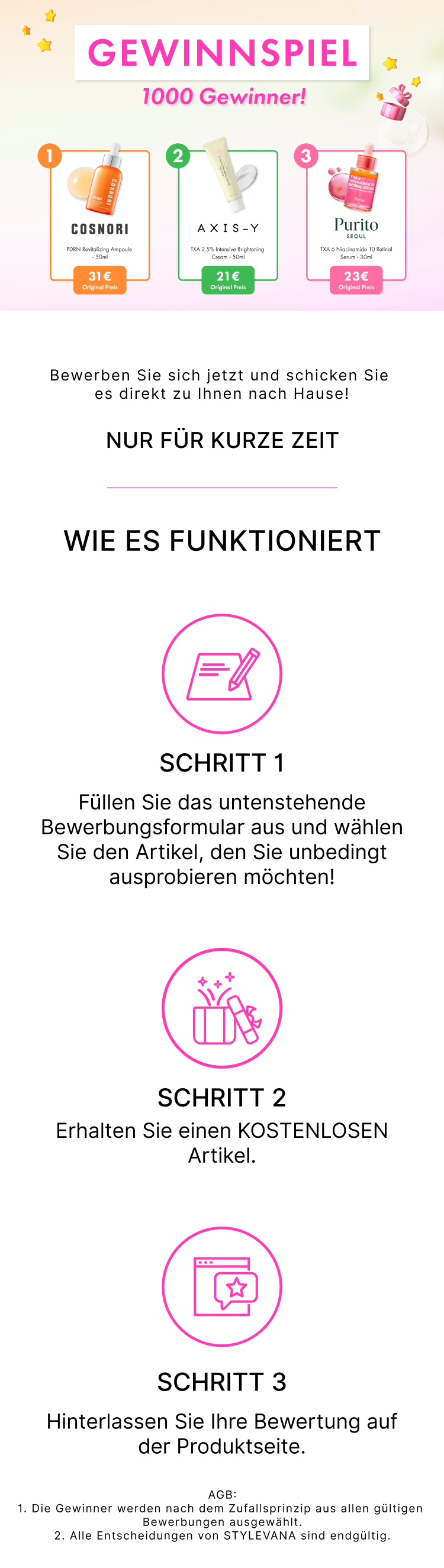 COSNORI,AXIS-Y,Purito SEOUL Review Program