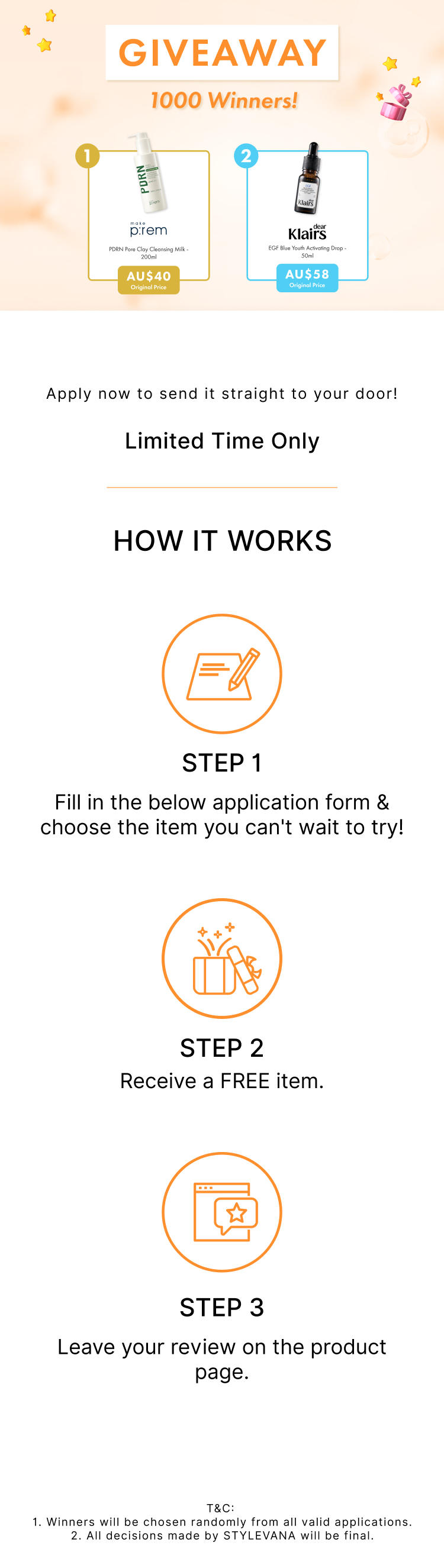 make p:rem,Dear, Klairs Review Program