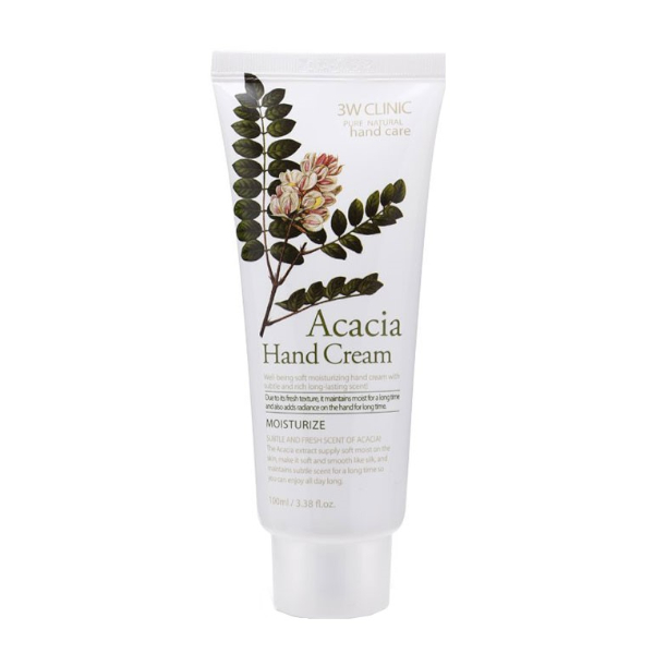 3W Clinic - Crème hydratante pour les mains à l'acacia - 100ml
