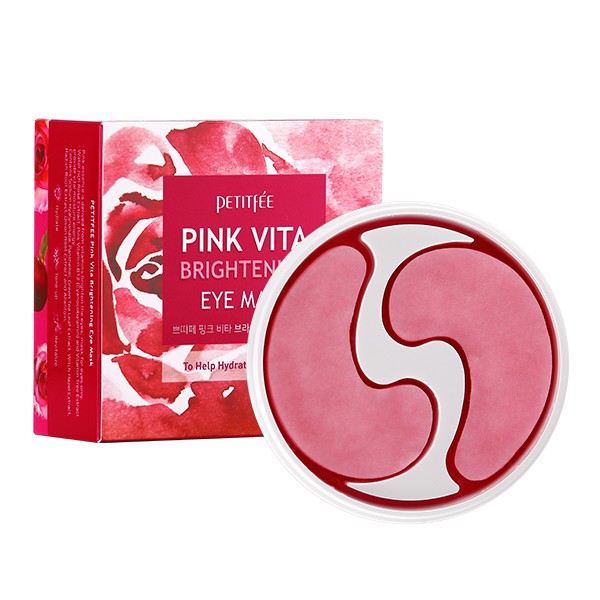 Photos - Facial Mask Petitfee  Pink Vita Brightening Eye Mask - 1pack  (60pcs)