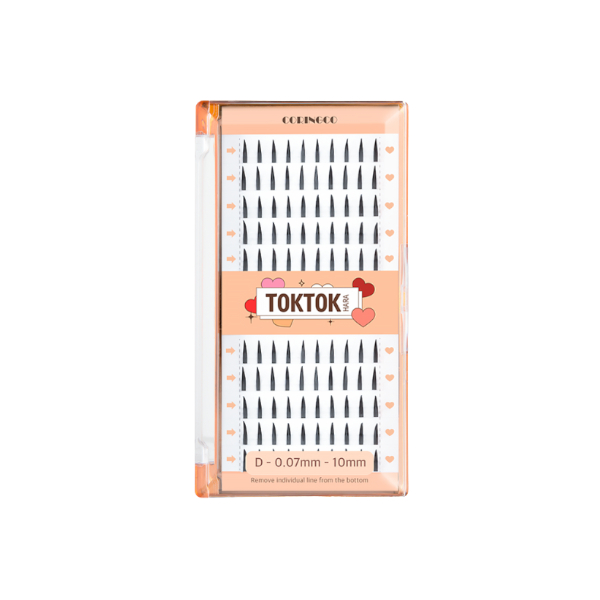 CORINGCO - Toktok-Hara Bold Eyelash - 100pcs - 12mm