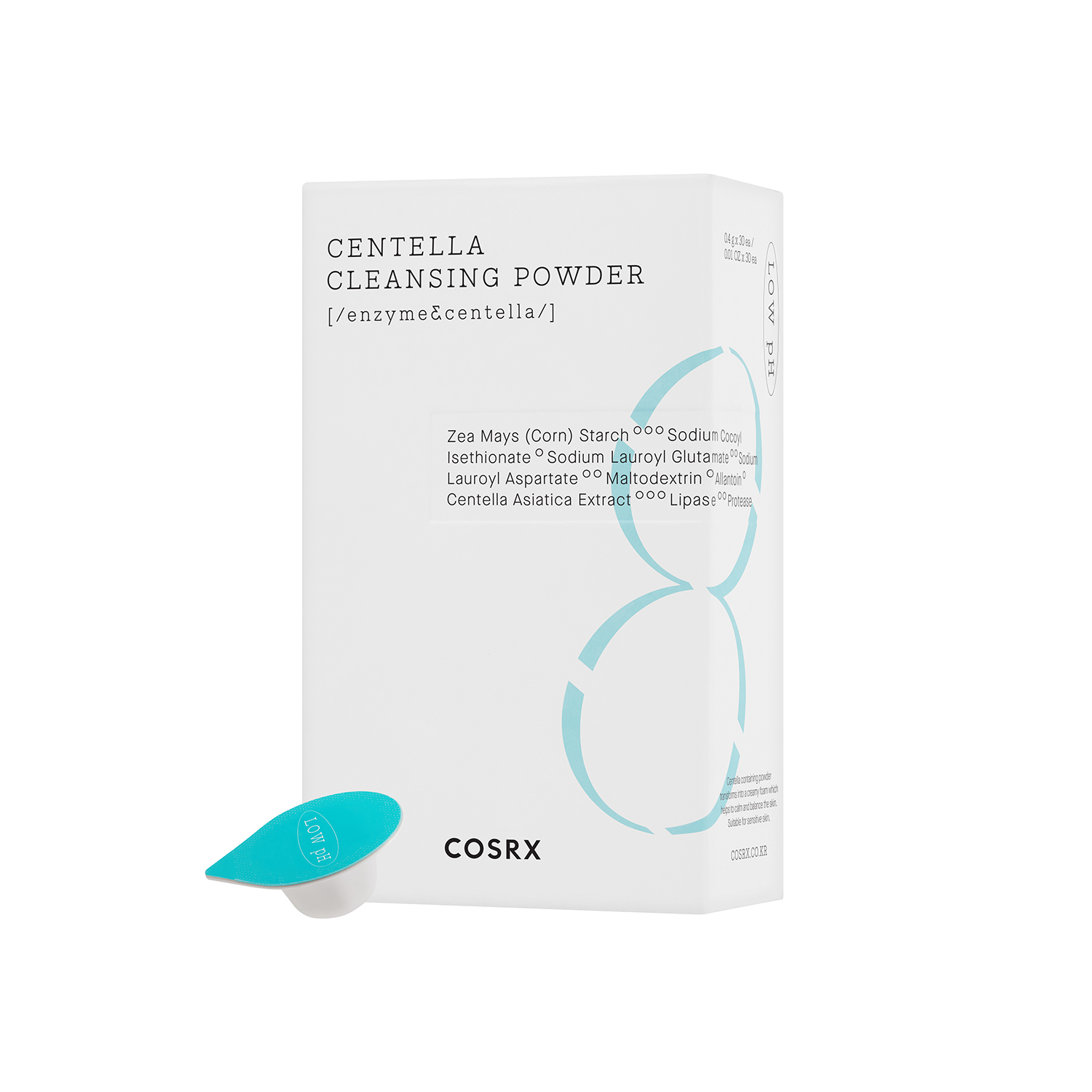 COSRX - Pack de poudre nettoyante Centella à faible pH - 0.4gx 30ea