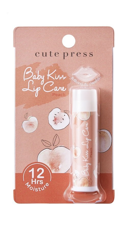 Cute Press - Soin des lèvres Baby Kiss - 4g - Pêche # 04