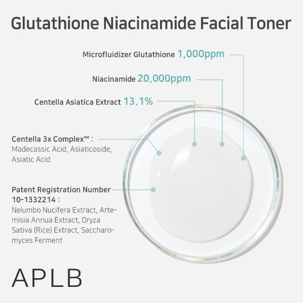 APLB - Glutathione Niacinamide Facial Toner - 160ml
