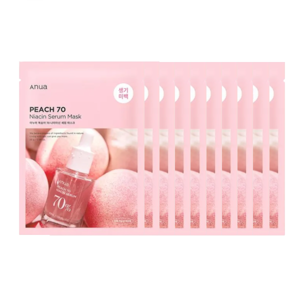 ANUA - Peach 70 Niacin Serum Mask - 10pezzi