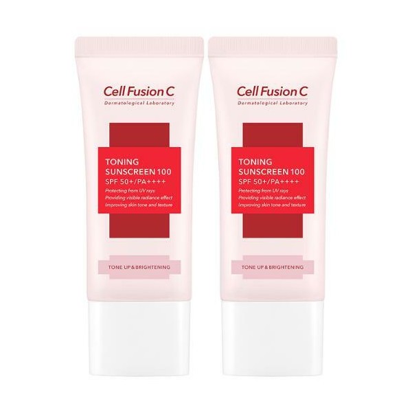 Cell Fusion C - Toning Sunscreen 100 SPF50+ / PA++++ - 2pcs