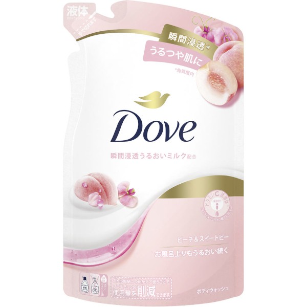 Dove - Peach & Sweet Pea Body Wash Refill - 330g