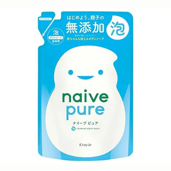 Kracie - Naive Pure Foaming Body Soap Jumbo Refill - 450ml