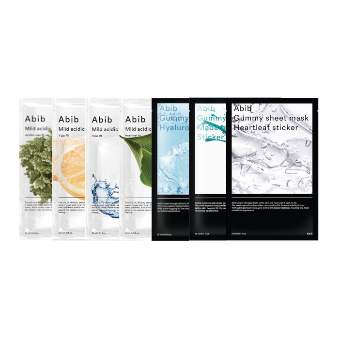 Abib - Sheet Mask Trial Set (7pcs)