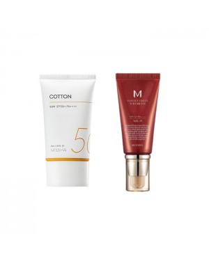 Missha Cotton Sun X M Perfect Cover BB cream # 21 Set
