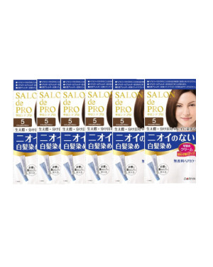 Dariya Dariya - Salon De Pro - Hair Color Cream - 5 Natural brown 6PCS Set