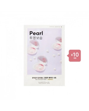 MISSHA Airy Fit Sheet Mask - Pearl - 1pc  (10ea) Set