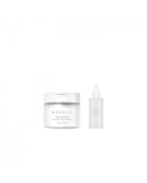 NEEDLY - Daily Toner Pad - 280g/60pads (1ea) + Ampoule Real Active Panthenol Plus - 50ml (1ea) Set