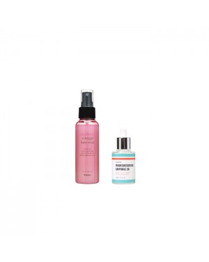 A'PIEU - Raspberry Vinegar Hair Mist - 105ml X A'PIEU - Madecassoside Ampoule 2X - 30ml