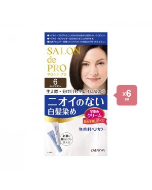 Dariya - Salon De Pro - Hair Color Cream - 6 Dark brown 6pezzi set