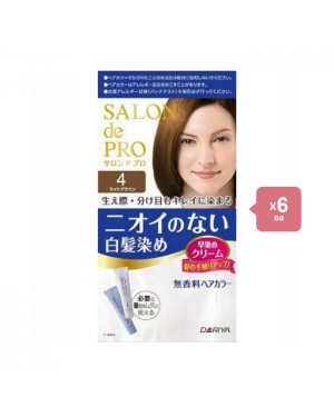 Dariya - Salon De Pro - Hair Color Cream - 4 Light Brown  6pezzi set