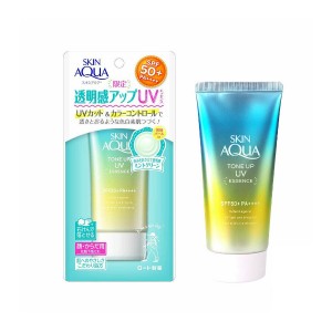 Shop Rohto Mentholatum - Skin Aqua Tone Up UV Essence SPF 50+ PA++++ - Mint - 80g | Stylevana
