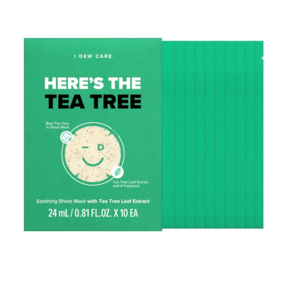 I DEW CARE - Here's The Tea Tree Soothing Sheet Mask - 24ml*10ea