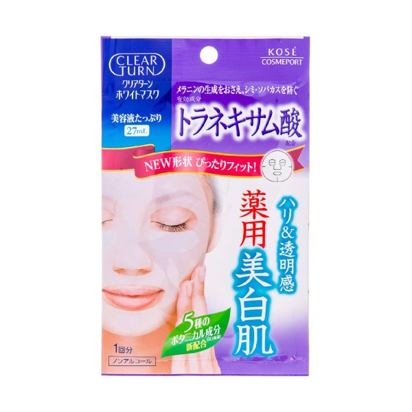 Kose - Clear Turn White - Tranexamic Acid White Mask - 1 hoja