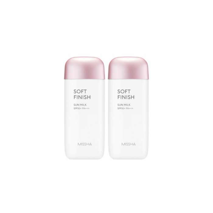 Missha All-Around Safe Block Soft Finish Sun Milk (2ea) Set