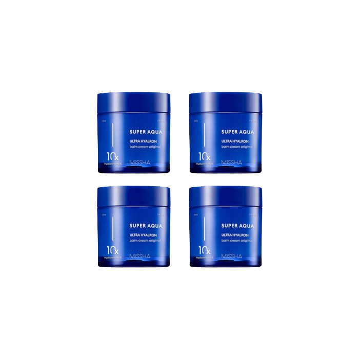 MISSHA - Super Aqua Ultra Hyalron Balm Cream - 70ml (4ea) Set