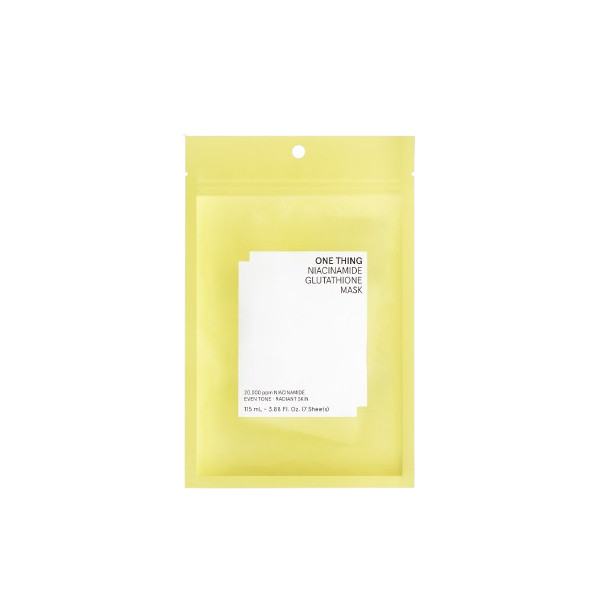 ONE THING - Niacinamide Glutathione Mask - 7fogli