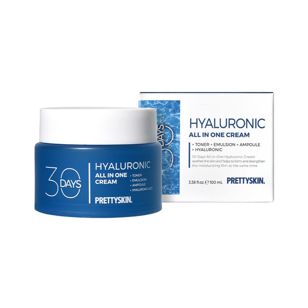 PRETTYSKIN - 30 Days All In One Hyaluronic Cream - 100ml