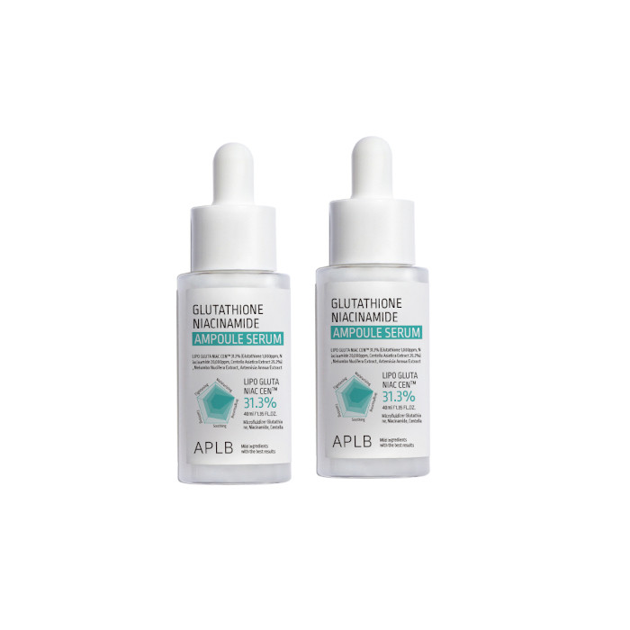 APLB - Glutathione Niacinamide Ampoule Serum - 40ml (2ea) Set