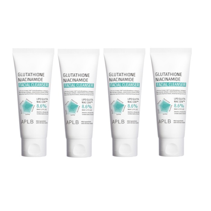 APLB - Glutathione Niacinamide Facial Cleanser - 80ml (4ea) Set