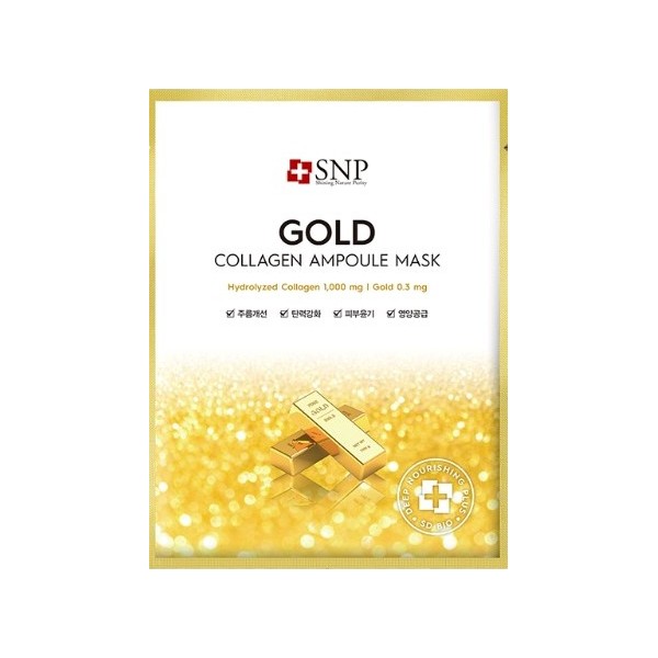 SNP - Gold Collagen Ampoule Mask - 1pezzo