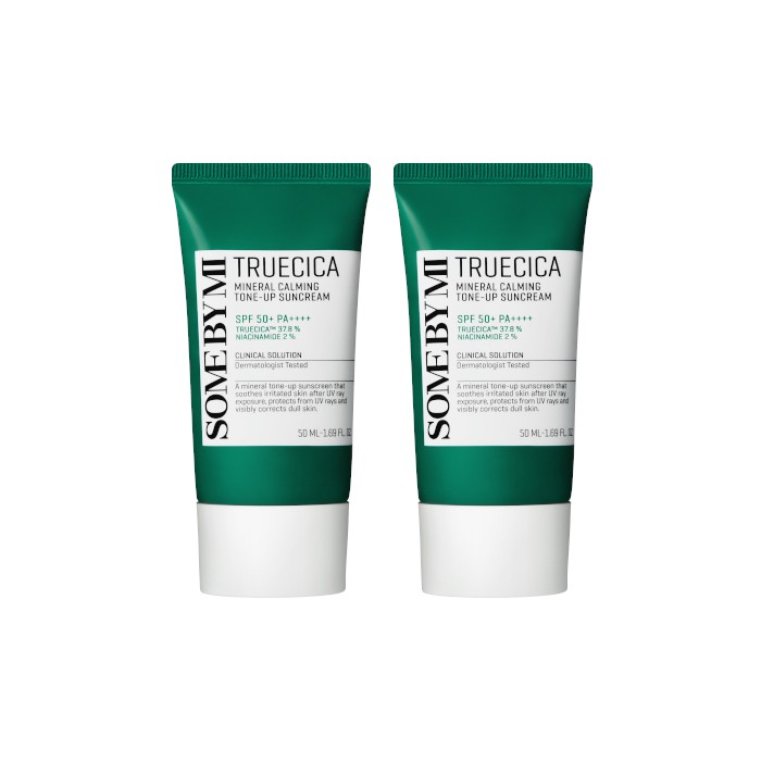 SOME BY MI - Truecica Mineral Calming Tone-Up Suncream SPF50+ PA++++ - 50ml (2ea) Set