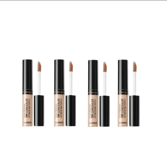 The Saem Cover Perfection Tip Concealer - 1.25 Light Beige (4ea) Set