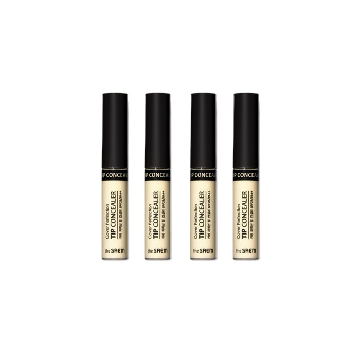 The Saem - Cover Perfection Tip Concealer - 6.5g - Green Beige (4ea) Set