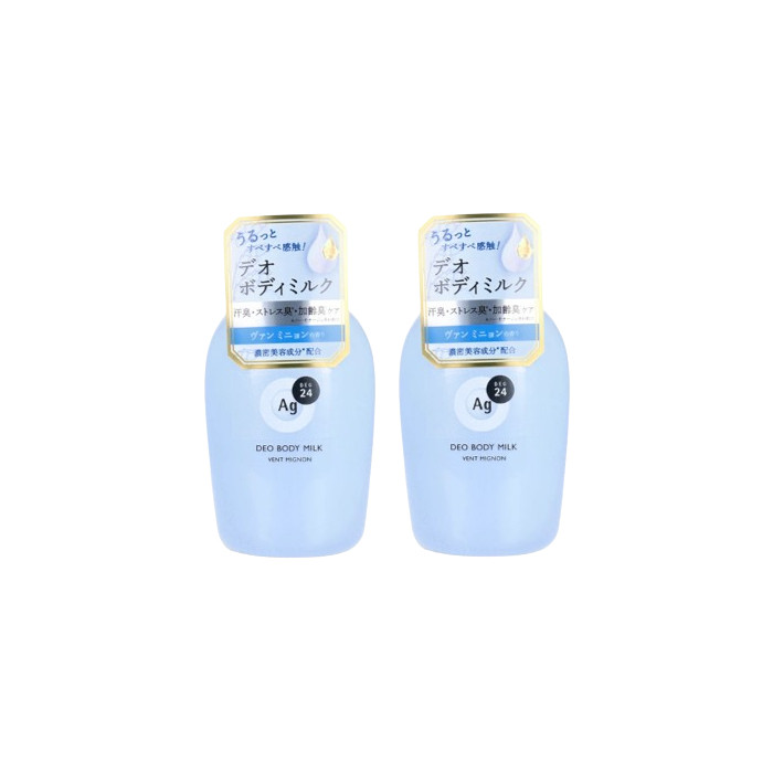 Shiseido - Ag Deo 24 Deodorant Body Milk - 180ml - Vent Mignon (2ea) Set