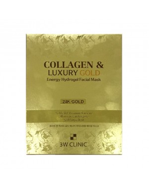 3W Clinic - Masque facial hydrogel au collagène et à l'énergie dorée de luxe - 30g