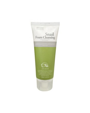 3W Clinic - Pure Natural Snail Foam Cleansing - 100ml - White