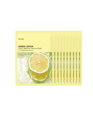 ANUA - Green Lemon Vita C Belmish Serum Mask - 10pezzi