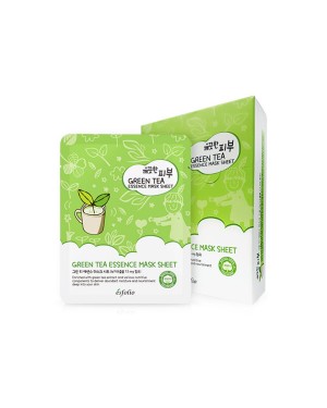 esfolio - Pure Skin Feuille de masque à l'essence de thé vert - 25ml X 10pièces