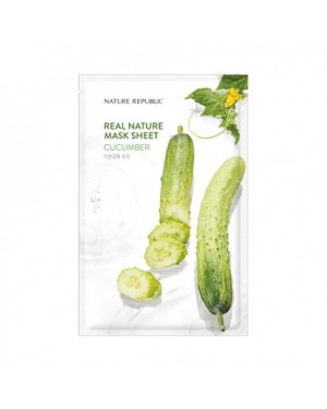 NATURE REPUBLIC - Real Nature Sheet Mask - Cucumber - 1stuk