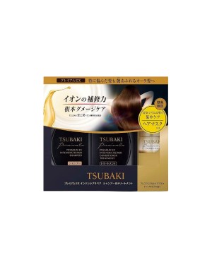 Shiseido - Tsubaki Premium EX salon Grade Ion Repair Shampoo & Conditioner & Hair Mask Set - 1 set
