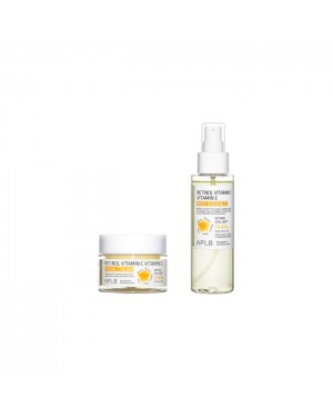 APLB - Retinol Vitamin C Vitamin E Facial Cream - 55ml (1ea) + Mist Essence - 105ml (1ea) Set