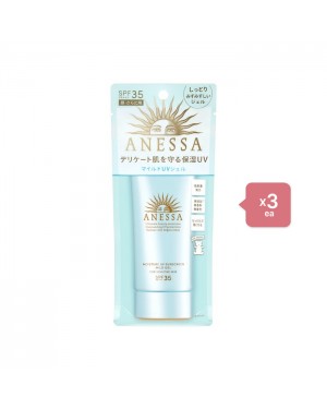Shiseido Anessa Moisture UV Sunscreen Mild Gel SPF35 PA+++ - 90g (3ea) Set
