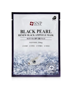 SNP - Black Pearl Renew Black Ampoule Mask - 10pièces