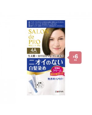 Dariya Salon De Pro - Hair Color Cream - 1box - 4A Ash Brown (6ea) Set
