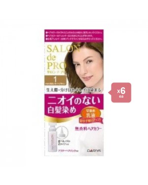 Dariya Salon De Pro Hair Color Emulsion - 1box - 1 Pretty bright light brown (6ea) Set