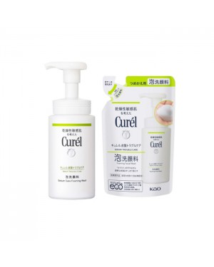 Kao - Curel - Sebum Trouble Care Foaming Wash & Refill Set