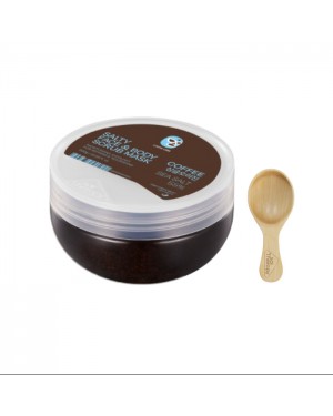 SalTherapy Salty Body Scrub - 300g - Coffee (For Face& Body) + Wood Spoon - 1pc Set