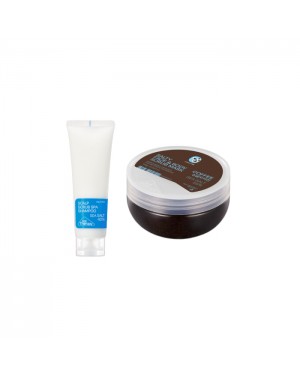 SalTherapy - Salty Body Scrub - 300g - Coffee (For Face& Body) + Scalp Scrub Spa Shampoo - 150g Set