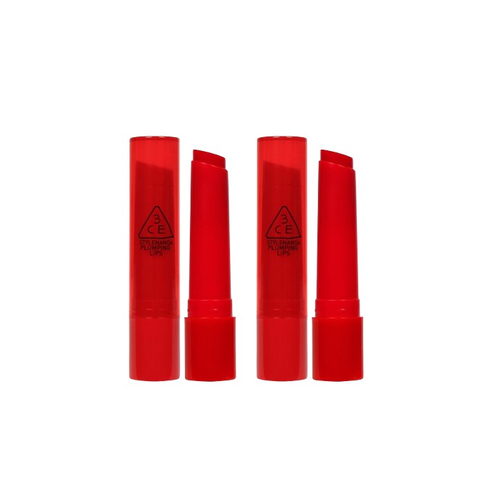 3CE / 3 CONCEPT EYES Plumping Lips - Red (2ea) Set