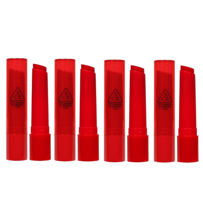 3CE / 3 CONCEPT EYES Plumping Lips - Red (4ea) Set